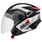 Capacete New Liberty Pro Preto/ Vermelho Brilhante Protork