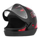 Capacete New Sport Preto/Vermelho Tamanho 60 CAP-743PTVM Pro Tork