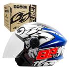 Capacete New Three Gp88 Azul Brilhante Protork