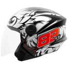 Capacete New Three Gp88 Preto Brilhante Protork