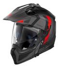 Capacete Nolan N70-2 X Decurio Cinza E Vermelho