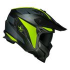 Capacete norisk darth ii monocolor verde fosco removível