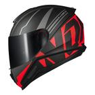 Capacete Norisk Fab FF802 Razor Full Matte Black Red