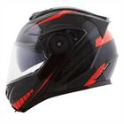 Capacete Norisk FF345 Route Motion Matt Black Red