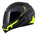 Capacete NoRisk FF391 Squalo Preto Fosco/Verde