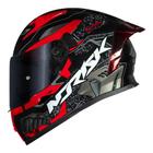 Capacete Norisk Flow Robot Preto e Vermelho