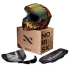 Capacete Norisk Razor Halloween 2 Viseiras + Spoiler 56/S - Brms