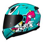 Capacete Norisk Razor Mad Azul e Rosa