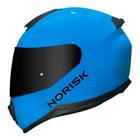 Capacete Norisk Razor Solid Monocolor Azul Brilho