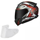 Capacete Norisk Razor Speedmax Vermelho + Viseira Fumê