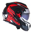 Capacete norisk route ff345 speedmax preto fosco/vermelho - Norisk Capacetes