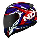 Capacete norisk sharp blue red