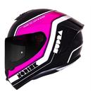 Capacete Norisk Supra Ace Preto Rosa Feminino Lançamento