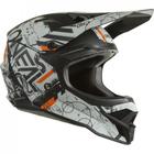 Capacete Oneal 3Series Scarz - Preto/Cinza/Laranja