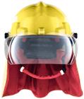 Capacete Para Bombeiro Hércules HF09204AOR Amarelo Combate a Incêndios CA 35173