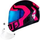 Capacete Peels Combo Viseira Extra Azul Spike New Ghost Masculino Feminino