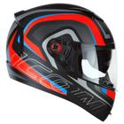 Capacete Peels Icon Silverstone Preto Fosco com Vermelho