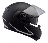 Capacete Peels U-rb2 Escamoteável Robocop Oculos Solar Preto