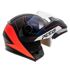 Capacete Peels U-RB2 Overlab Robocop Escamoteável Azul Fosco