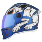 Capacete Personalizado Fechado Masculino Feminino Pro Tork Stealth Rabbit Fosco Viseira Camaleão