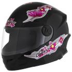 Capacete Pro Tork Liberty Kids Girls Feminino Fechado Moto