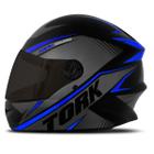 Capacete Protork R8 Fume Azul 58