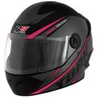 Capacete r8 56 preto/rosa pro tork