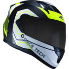 Capacete Race Tech Sector Exilio Fosco Preto E Amarelo Tama