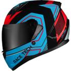 Capacete race tech sector exilio preto/azul/vermelho 60/l masculino - feminino - moto - motociclista - motoqueiro