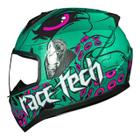 Capacete Race Tech Sector Kraken Verde/Rosa 58/M