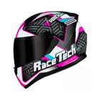 Capacete race tech sector voltkon branco/rosa  n60/l