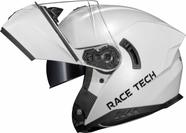 Capacete Race Tech Signal Monocolor Branco Brilhante