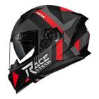 Capacete Race Tech Volt Abstrak Matte Black Red