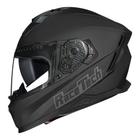 Capacete race tech volt monocolor preto fosco viseira solar