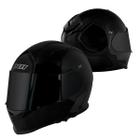 Capacete Revo X11 Pro All Black Preto Fosco Viseira Cristal