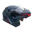 Capacete Robocop Aberto Peels U-RB2 Club Vermelho Moto Óculo