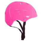 Capacete Rosa com Ajuste Infantil Acolchoado DM Radical
