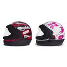 Capacete San Marino Automático Moto Masculino Vermelho Feminino Branco