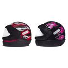 Capacete San Marino Automático Moto Masculino Vermelho Feminino Preto