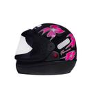 Capacete San Marino Femme Moto Integral Fechado Motoboy Flor