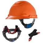 Capacete Segurança 3M H700 C/ Jugular Eletricista Engenheiro Laranja