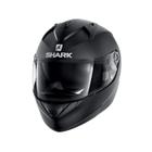 Capacete Shark Ridill Blank Kma Preto Fosco