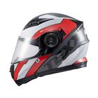 Capacete Texx Esc Gladiator V3 Reisen Verm Branc Bril 56 F016