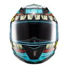 Capacete Texx Fechado Hawk Orc Turquesa 60 F016