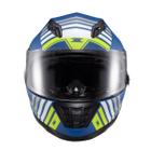 Capacete Texx Fechado Wing Grid Azul Verd Branc 60