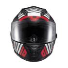 Capacete Texx Fechado Wing Grid Pret Verm Branc 56