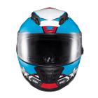 Capacete Texx Fechado Wing Superstar Azul Verm Branc 58