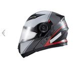 Capacete texx gladiator cinza vermelho