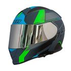 Capacete X11 Revo Pro Flagger SV c/Viseira Extra Verde Fosco 62