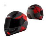 Capacete x11 trust pro transit cinza/vermelho fosco lançamen